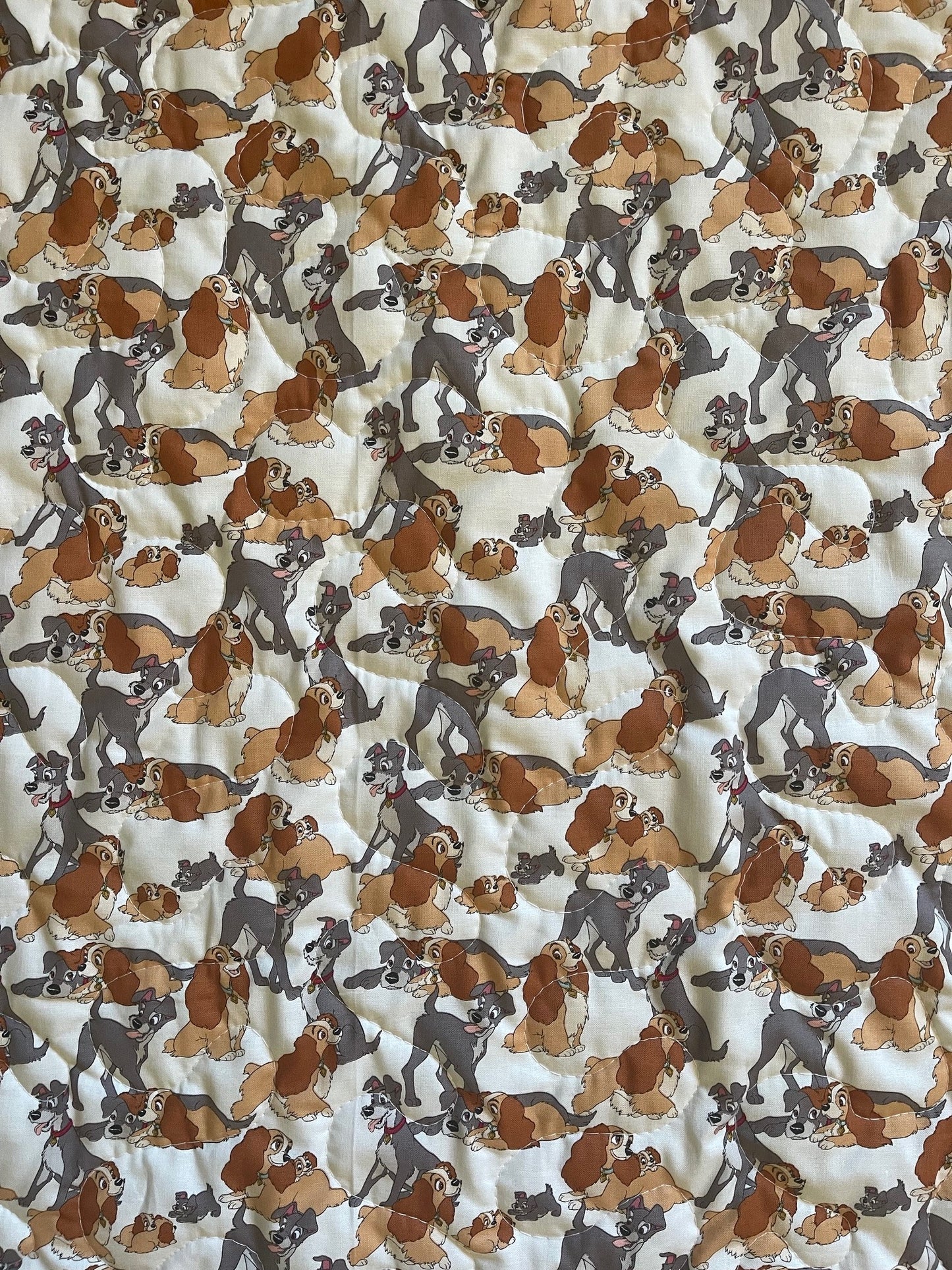 LADY AND THE TRAMP INSPIRED QUILTED BLANKET