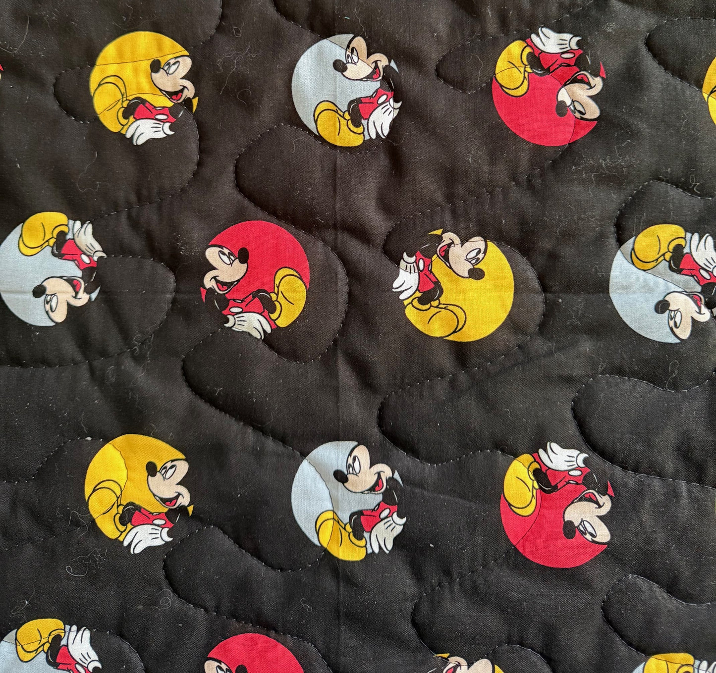 CLASSIC MICKEY MOUSE OH BOY! INSPIRED QUILTED BLANKET