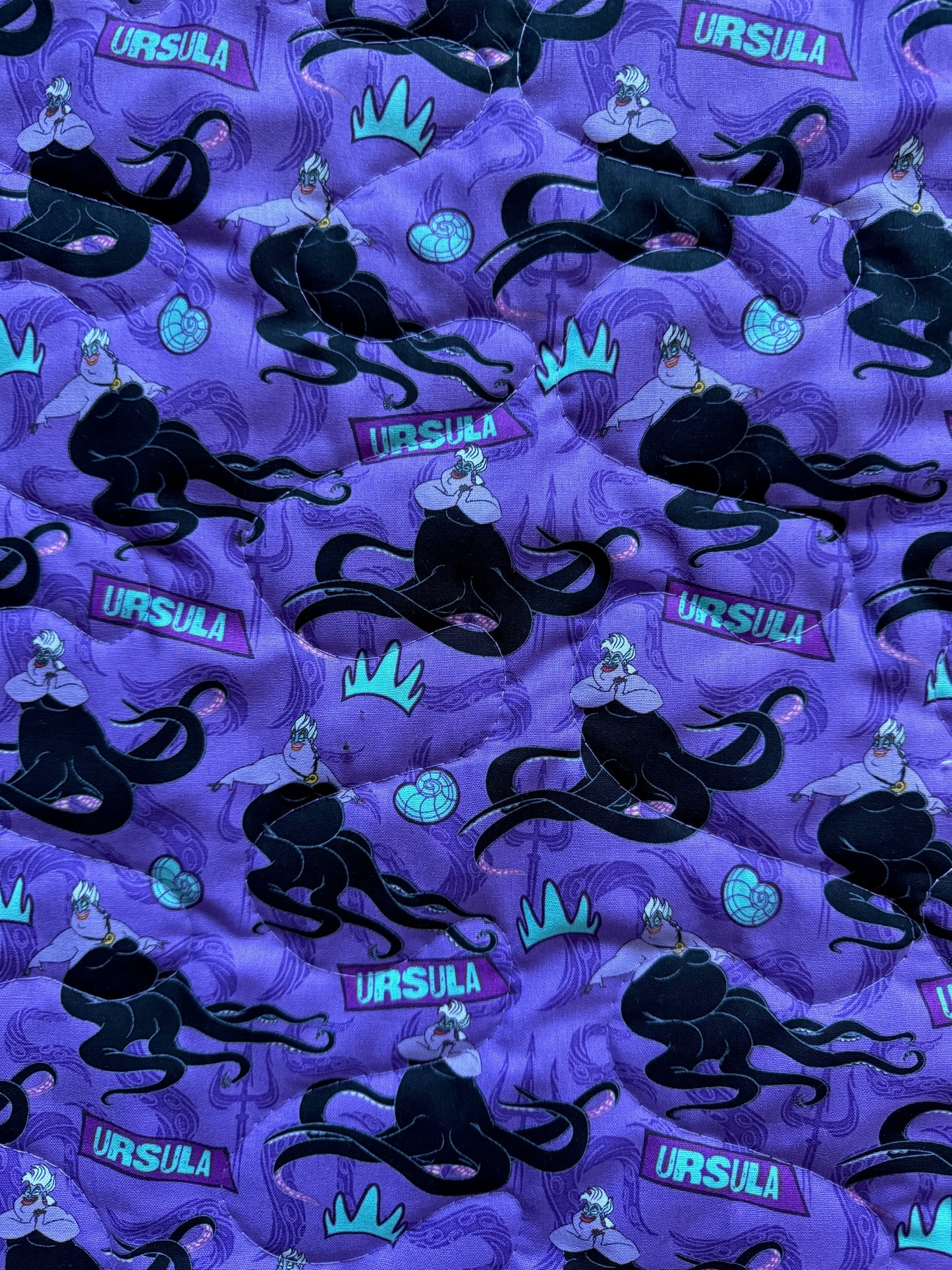 URSULA SEA WITCH INSPIRED LITTLE MERMAID VILLAIN QUILTED BLANKET