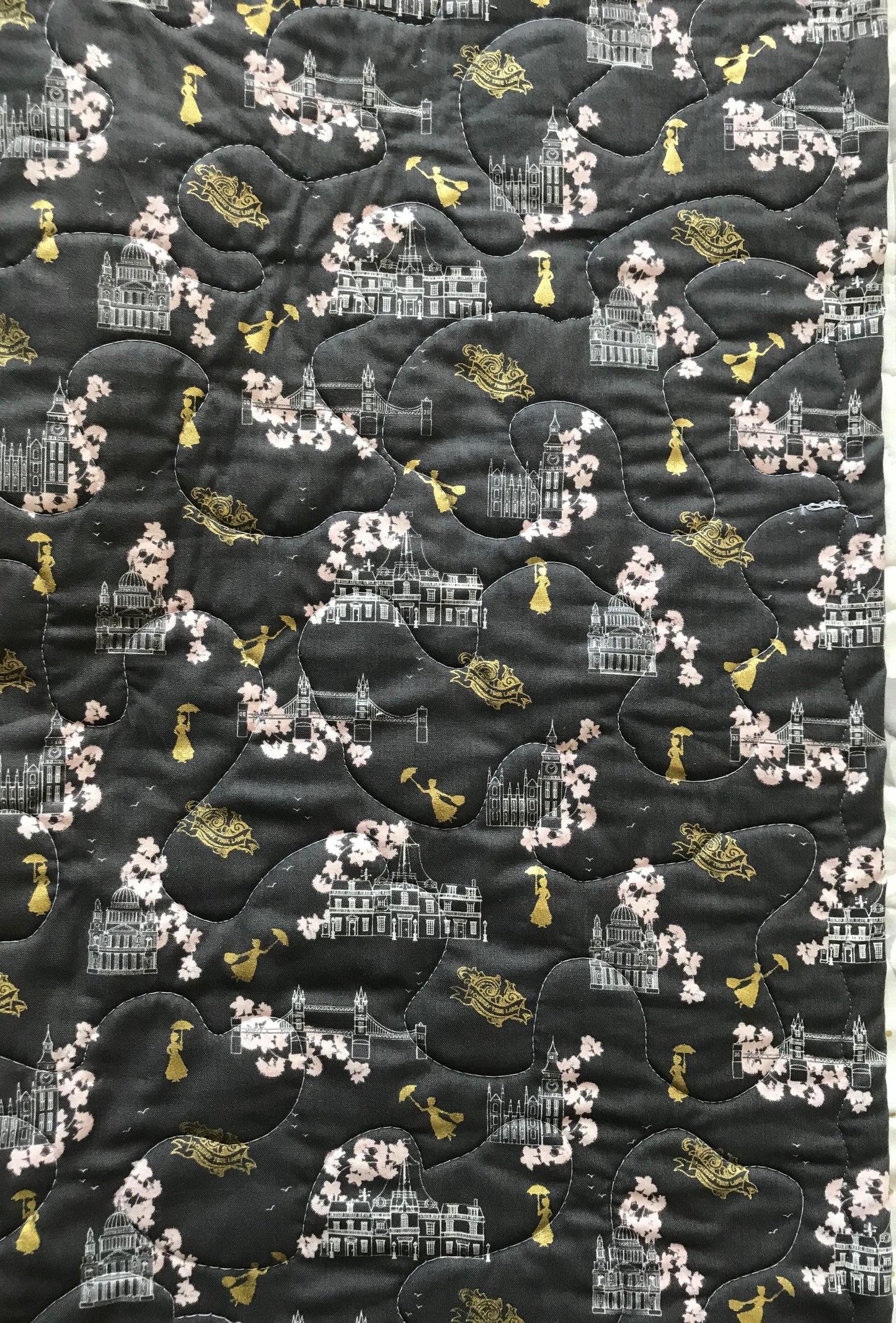 MARY POPPINS SPOONFUL OF SUGAR QUILTED BLANKET