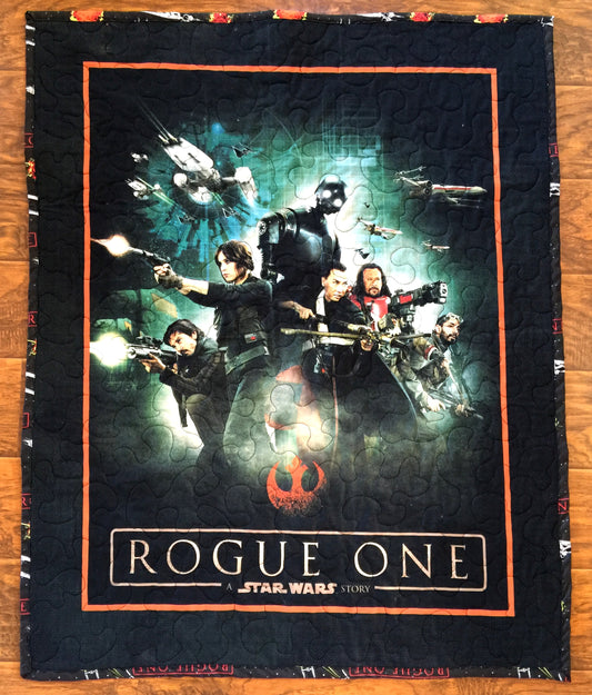 Star Wars Rogue One Heroes inspired Quilted Blanket