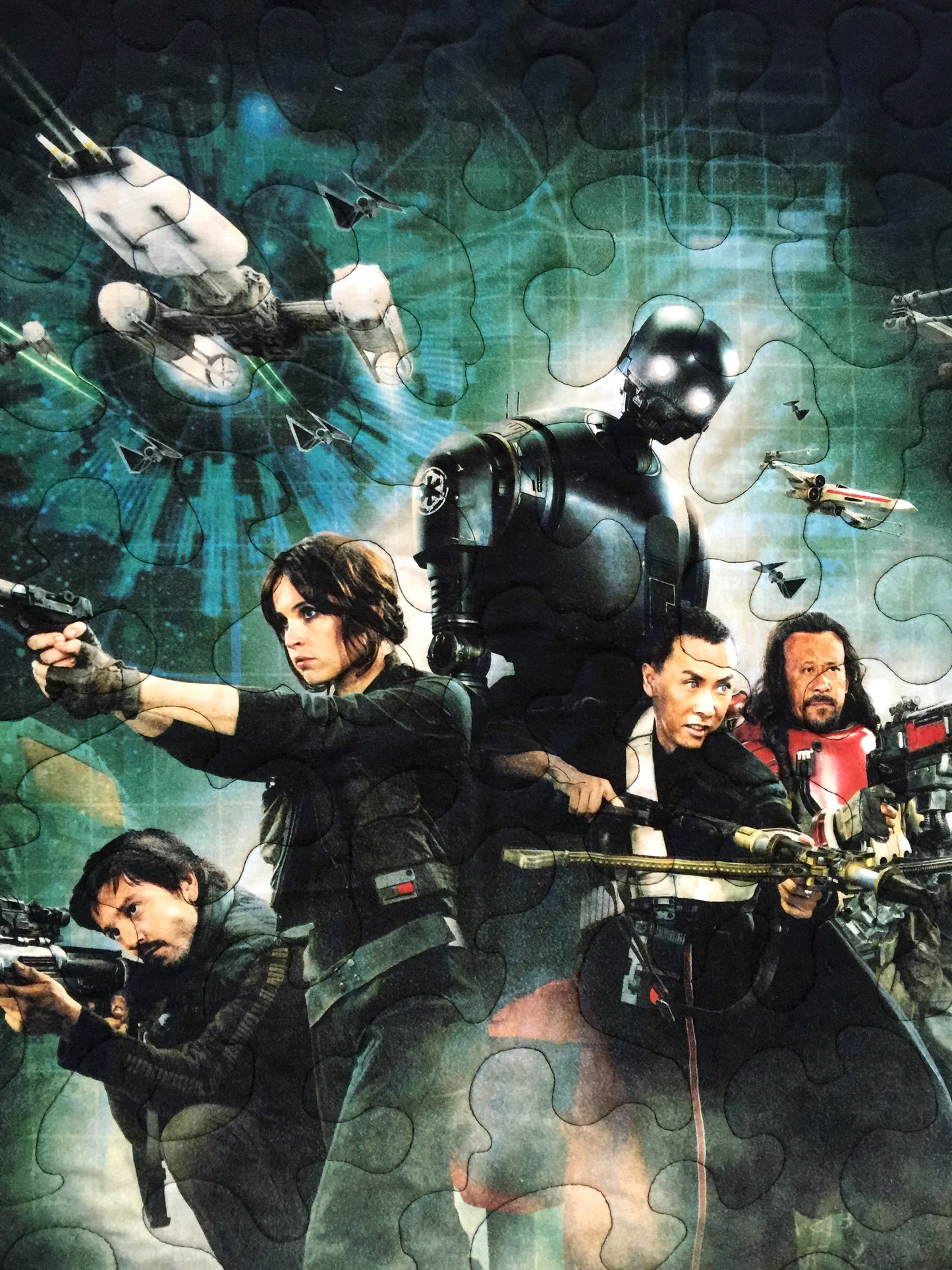 Star Wars Rogue One Heroes inspired Quilted Blanket