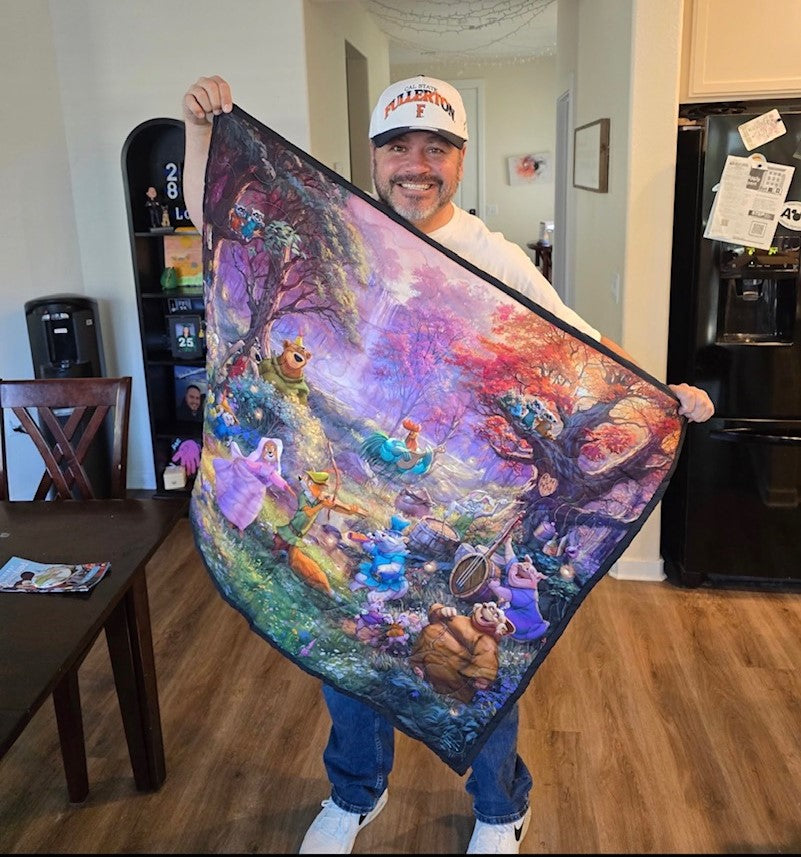 ROBIN HOOD & CHARACTERS SHERWOOD FOREST Quilted Blanket