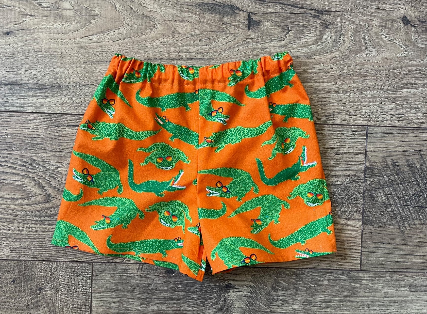 Child Shorts Boys COOL ALIGATOR CROCODILE WITH SUNGLASSES Board Shorts Sizes 3 Months-6 Years