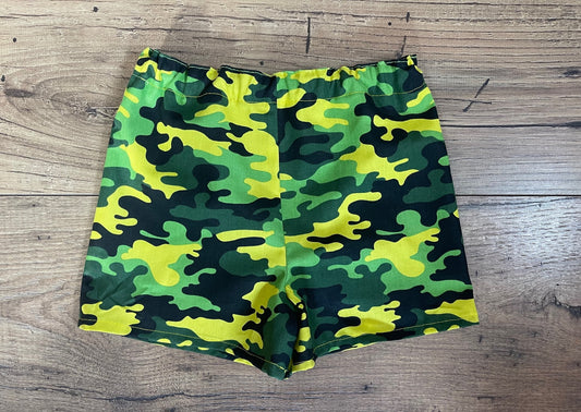 SALE Child Shorts Boys NEON GREEN YELLOW CAMOPLAUGE CAMO Board Shorts Sizes 3 Months-6 Years