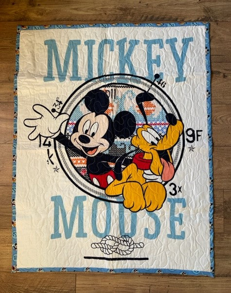 Vintage mickey mouse online baby blanket