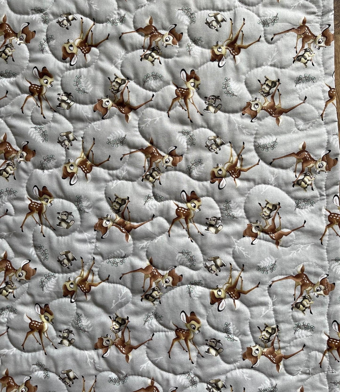 BAMBI THUMPER Inspired Quilted Blanket 36"X44" Bambi nursery to adult lap blanket
