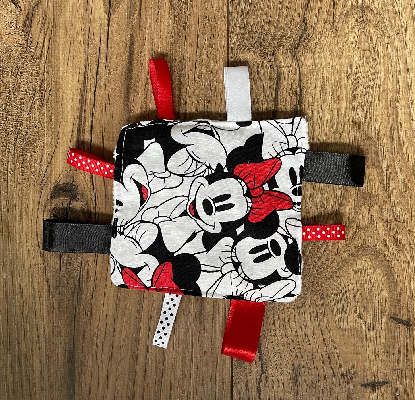 MIINNIE MOUSE Baby Sensory Crinkle Toy with Ribbons