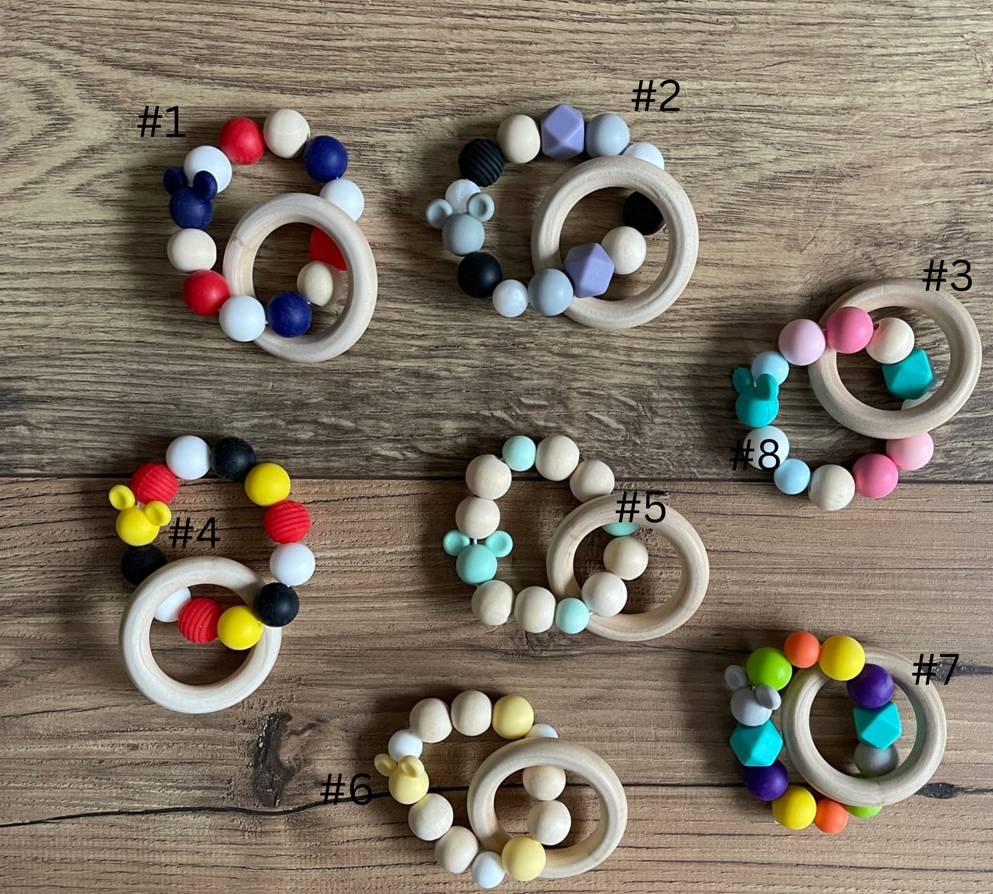 Mickey Mouse Ears Baby Teethers Sensory Toys