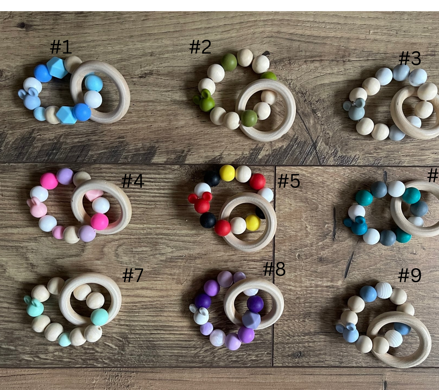 Mickey Mouse Ears Baby Teethers Sensory Toys