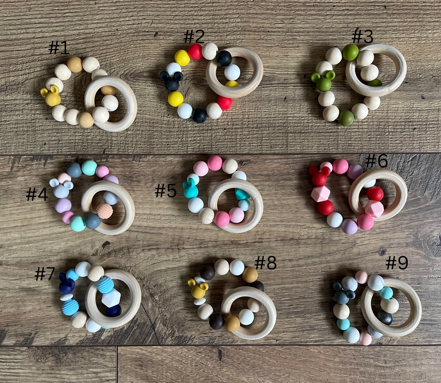 Mickey Mouse Ears Baby Teethers Sensory Toys