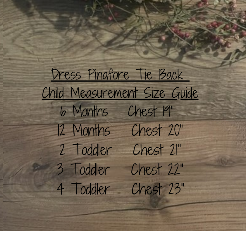 Girls Infant Toddler Pinafore Boho Style Floral Dress with tie back bow Size 12 Months