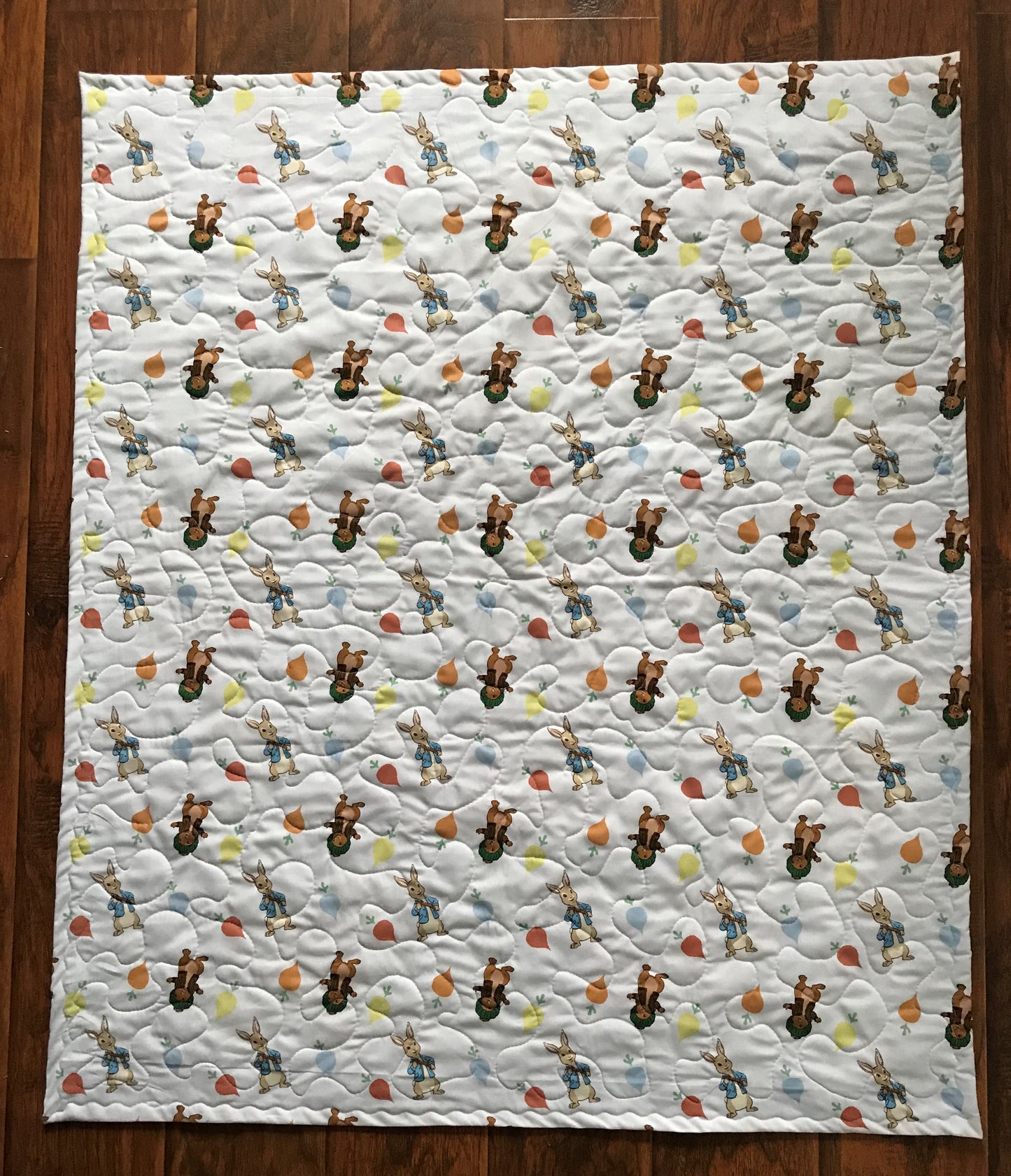 BEATRIX POTTER PETER RABBIT QUILTED BLANKET