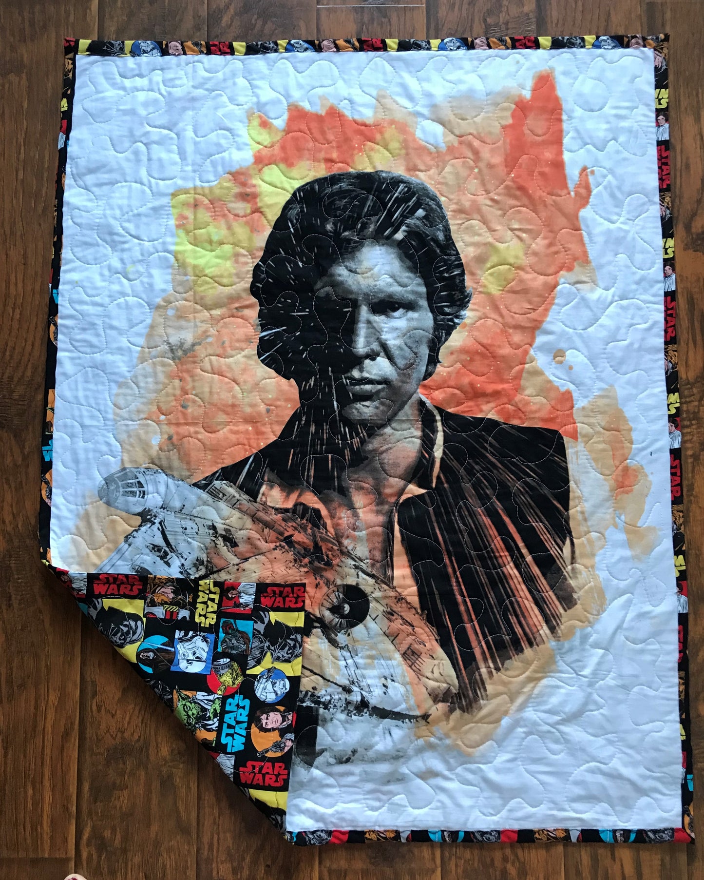 STAR WARS HAN SOLO INSPIRED QUILTED BLANKET