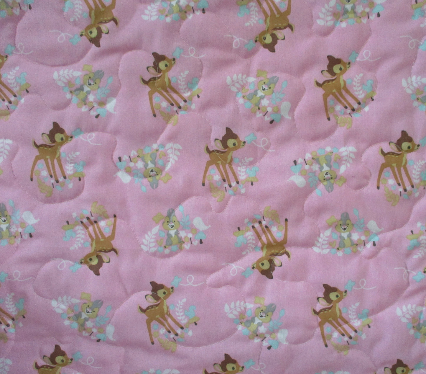 BAMBI THUMPER & FLOWER Inspired Quilted Blanket FOREST DREAMS