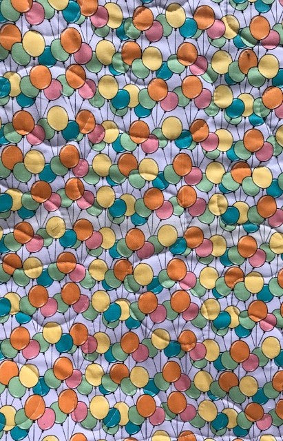Dr. Seuss OH THE PLACES YOU WILL GO Pastel Inspired Quilted Blanket 39"x42"