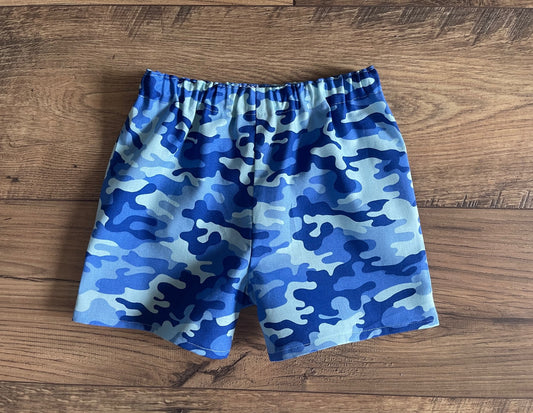 Child Shorts Boys BLUE CAMOPLAUGE CAMO Board Shorts Sizes 3 Months-6 Years