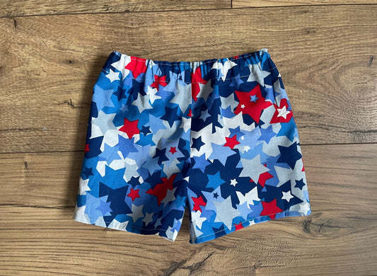 Child Shorts Boys PATRIOTIC USA STARS & STRIPES Board Shorts Sizes 3 Months-6 Years