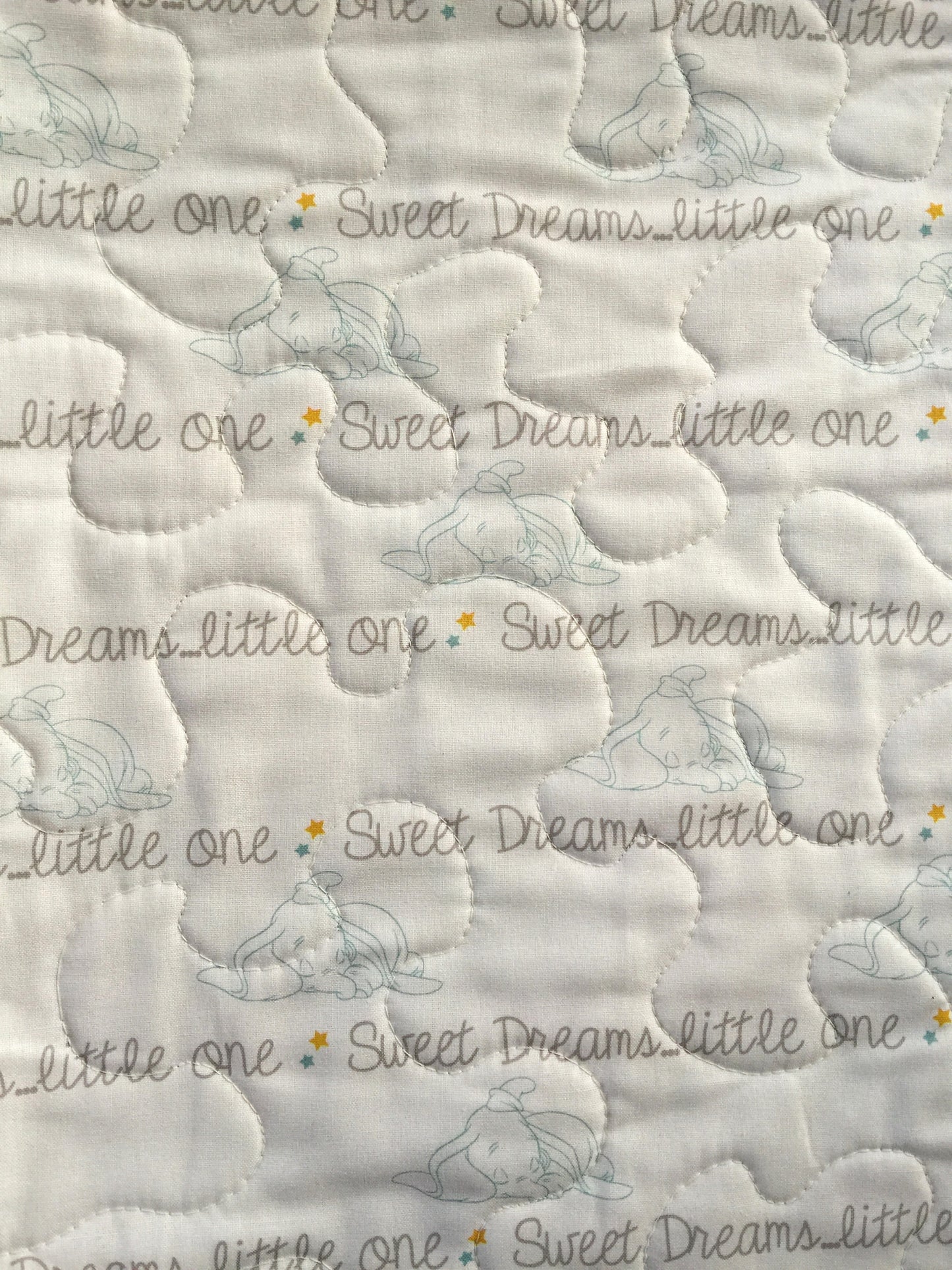DUMBO OUR LITTLE MIRACLE Pastel Inspired Quilted Blanket