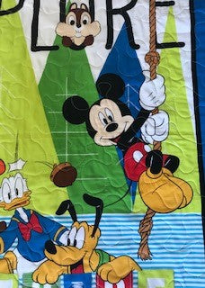MICKEY MOUSE, GOOFY, CHIP & DALE, DONALD DUCK EXPLORE OUTSIDE Inspired Quilted Blanket
