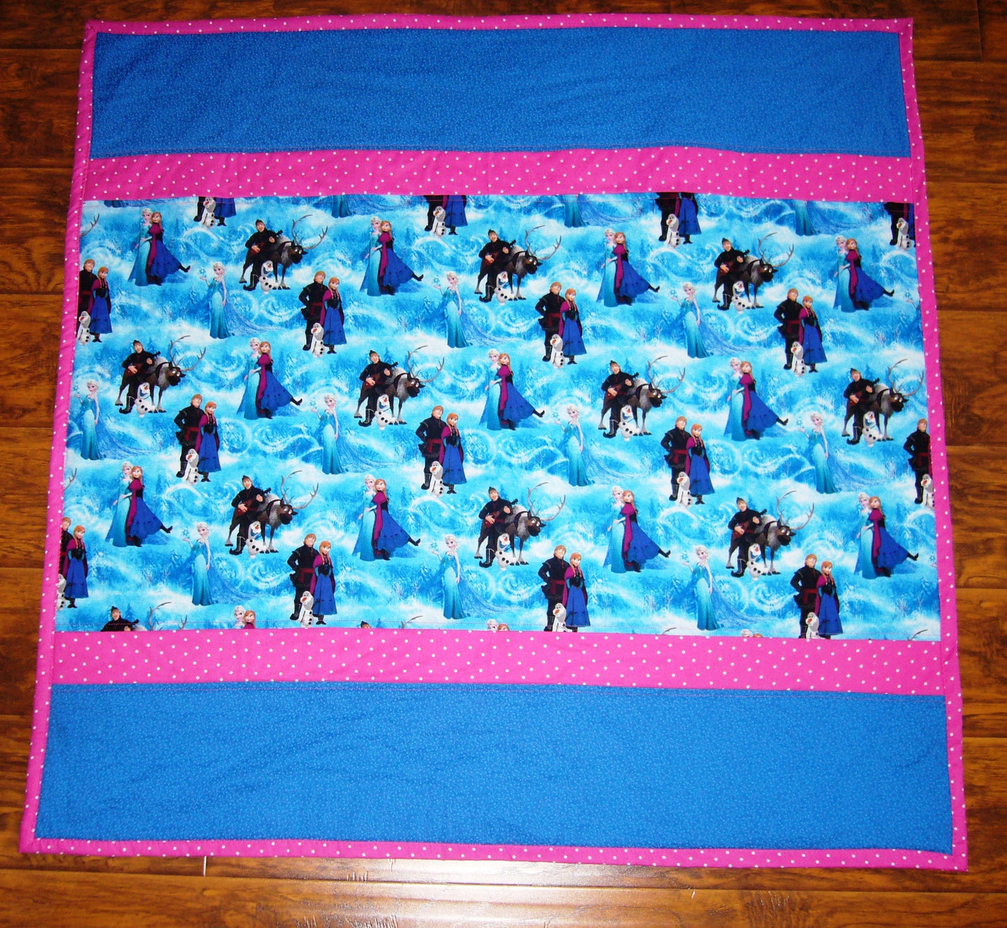 Frozen Sisters inspired Quilt Blanket Baby Nursery Child Toddler Bedding to Adult Lap Blanket