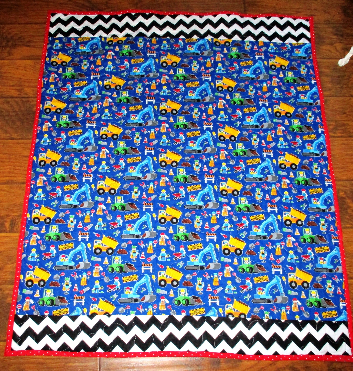 Boys Lego Construction Site Quilted Boys Infant Crib Toddler Blanket