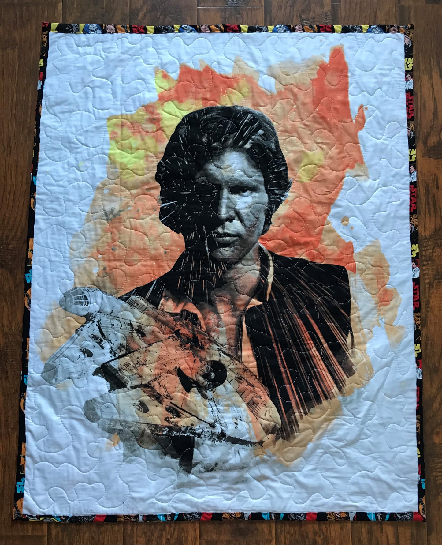 STAR WARS HAN SOLO INSPIRED QUILTED BLANKET