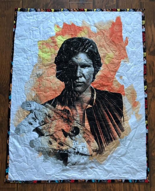 STAR WARS HAN SOLO INSPIRED QUILTED BLANKET