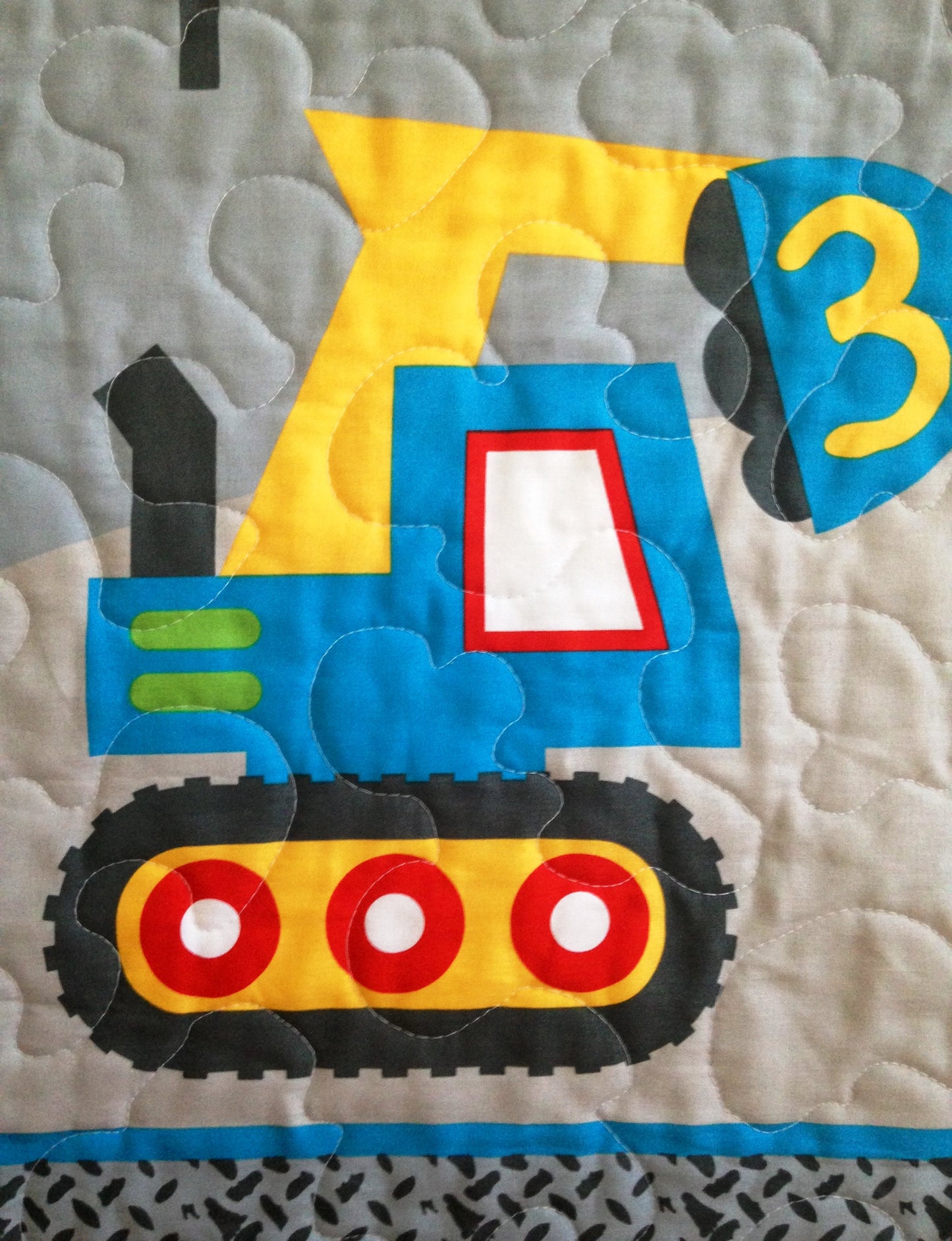 Boys Construction Time Baby at Play, Nap Zone Quilted Blanket