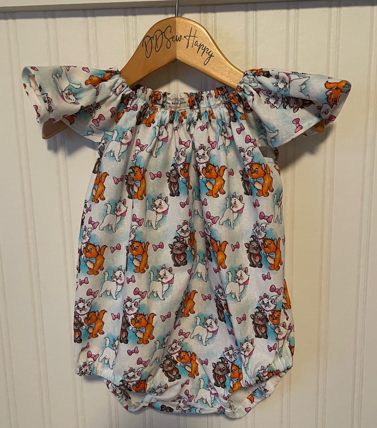Infant & Toddler Girl's ARISTOCATS Inspired Boho Style One Piece Romper