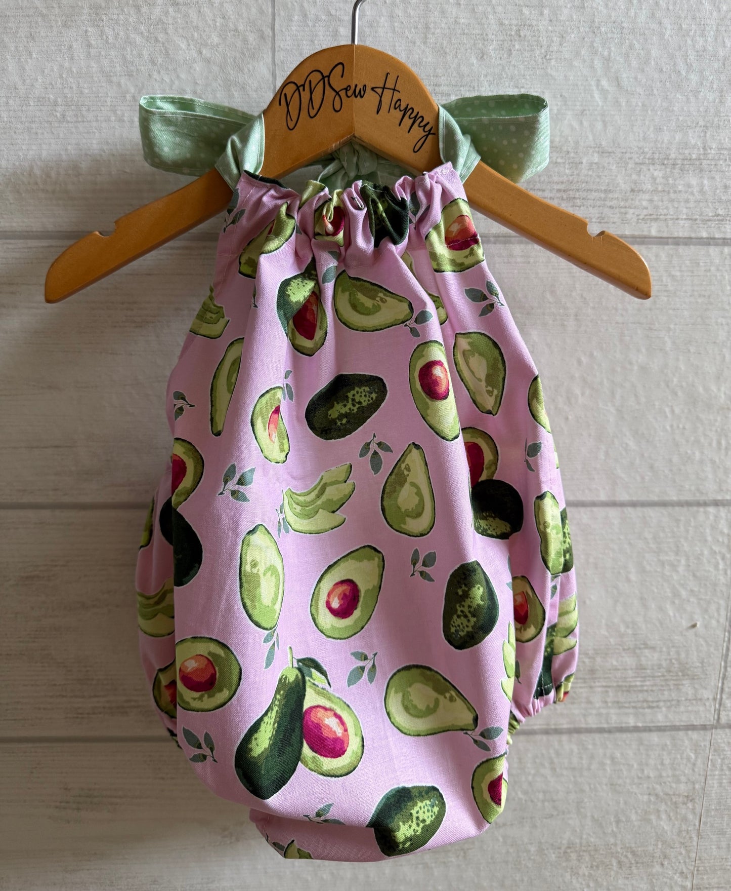 Infant & Toddler Girl's BEACHY AVOCADO PINK Sunsuit Halter Top Romper