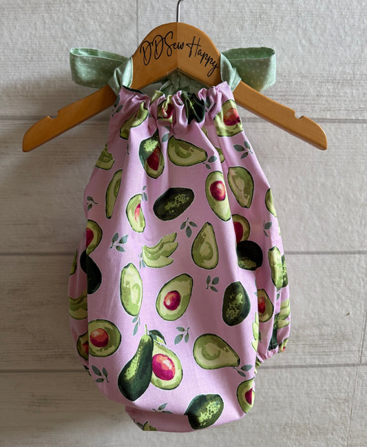 Infant & Toddler Girl's BEACHY AVOCADO PINK Sunsuit Halter Top Romper