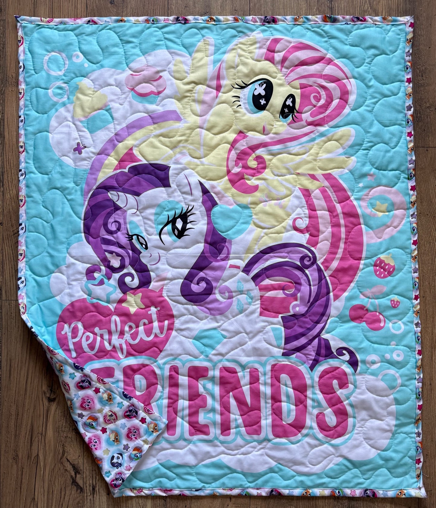 MY LITTLE PONY *PERFECT FRIENDS* INSPIRED QUILTED BLANKET