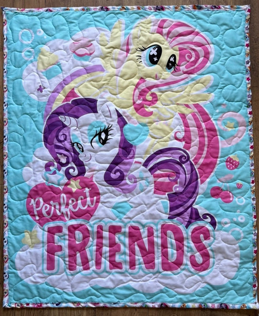 MY LITTLE PONY *PERFECT FRIENDS* INSPIRED QUILTED BLANKET