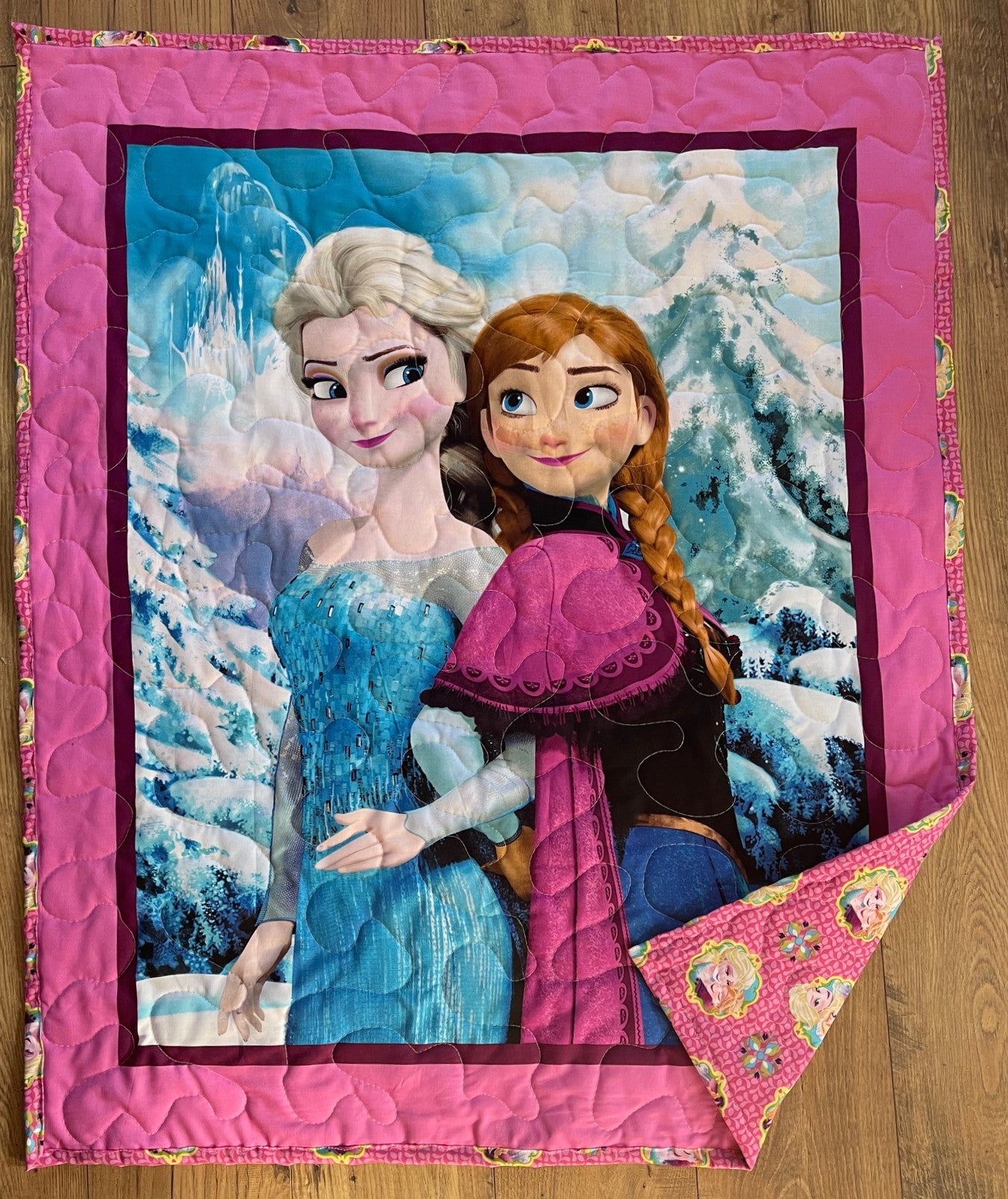 ELSA & ANNA INSPIRED SISTERS FOREVER QUILTED BLANKET