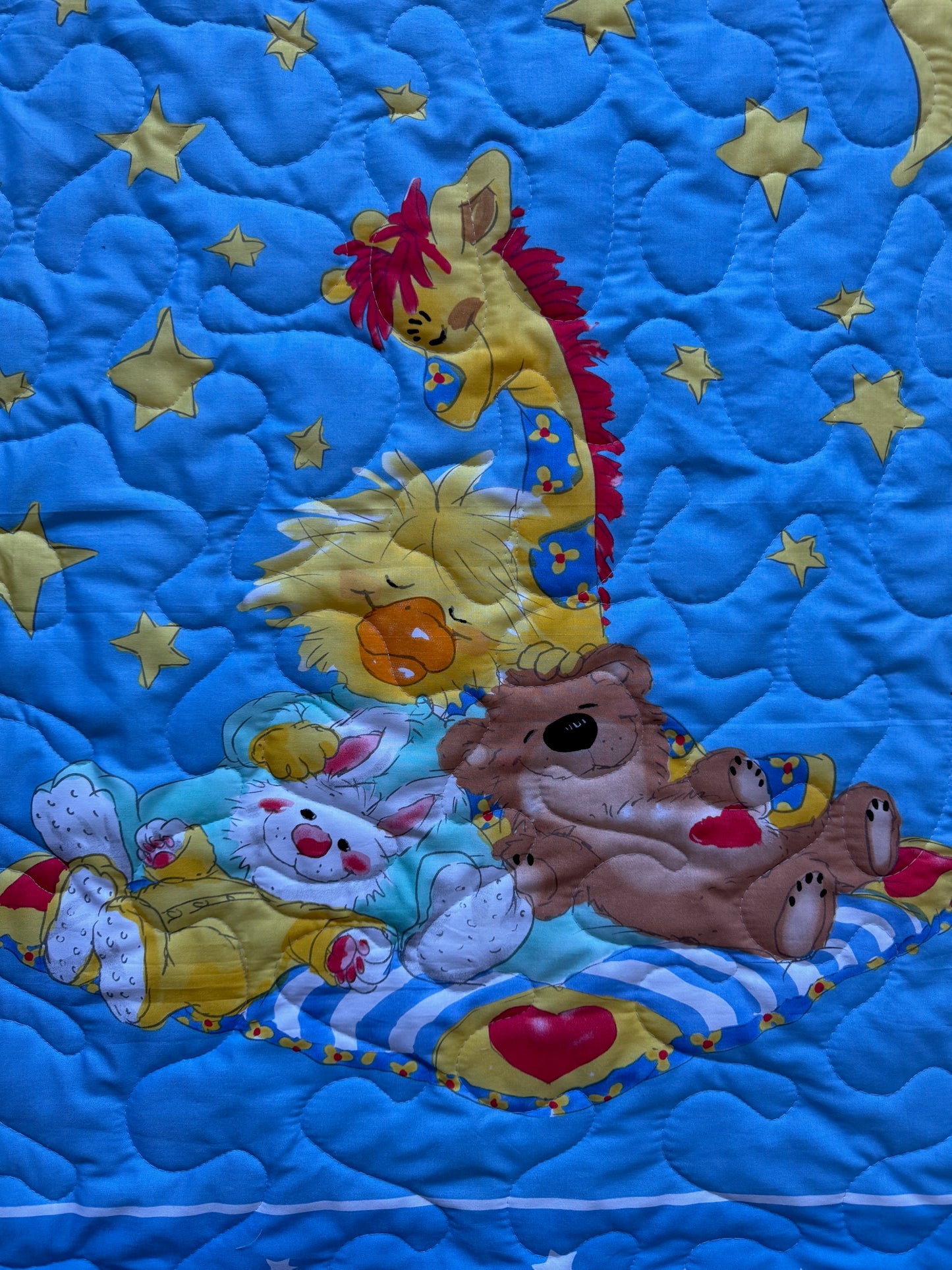 SLEEPY LULLABY NAP TIME WITH WITZY, PATCHES, BOOF BEAR, LULLA INSPIRED QUILTED BLANKET