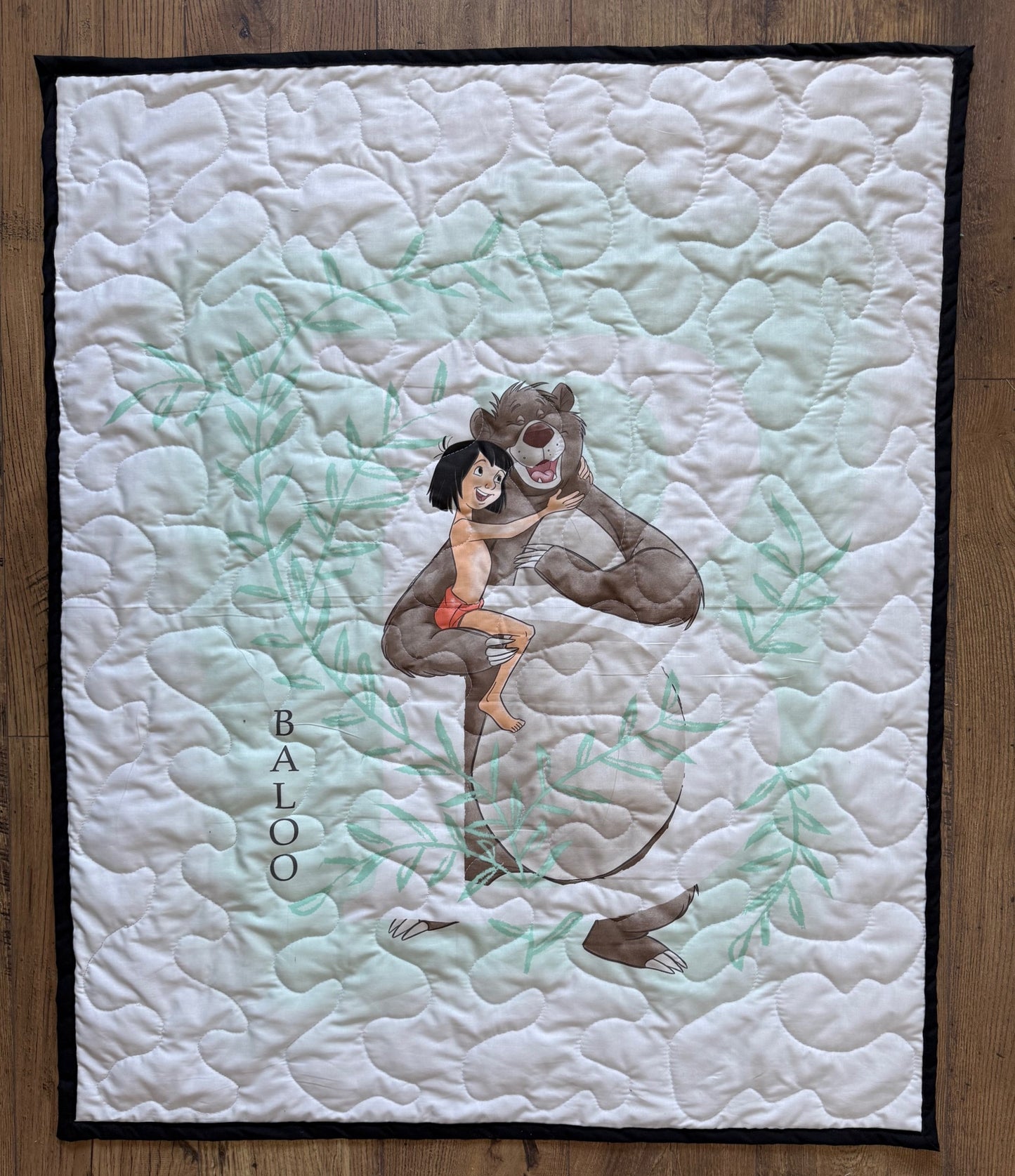 JUNGLE BOOK MOWGLI & BALOO Inspired Quilted Blanket