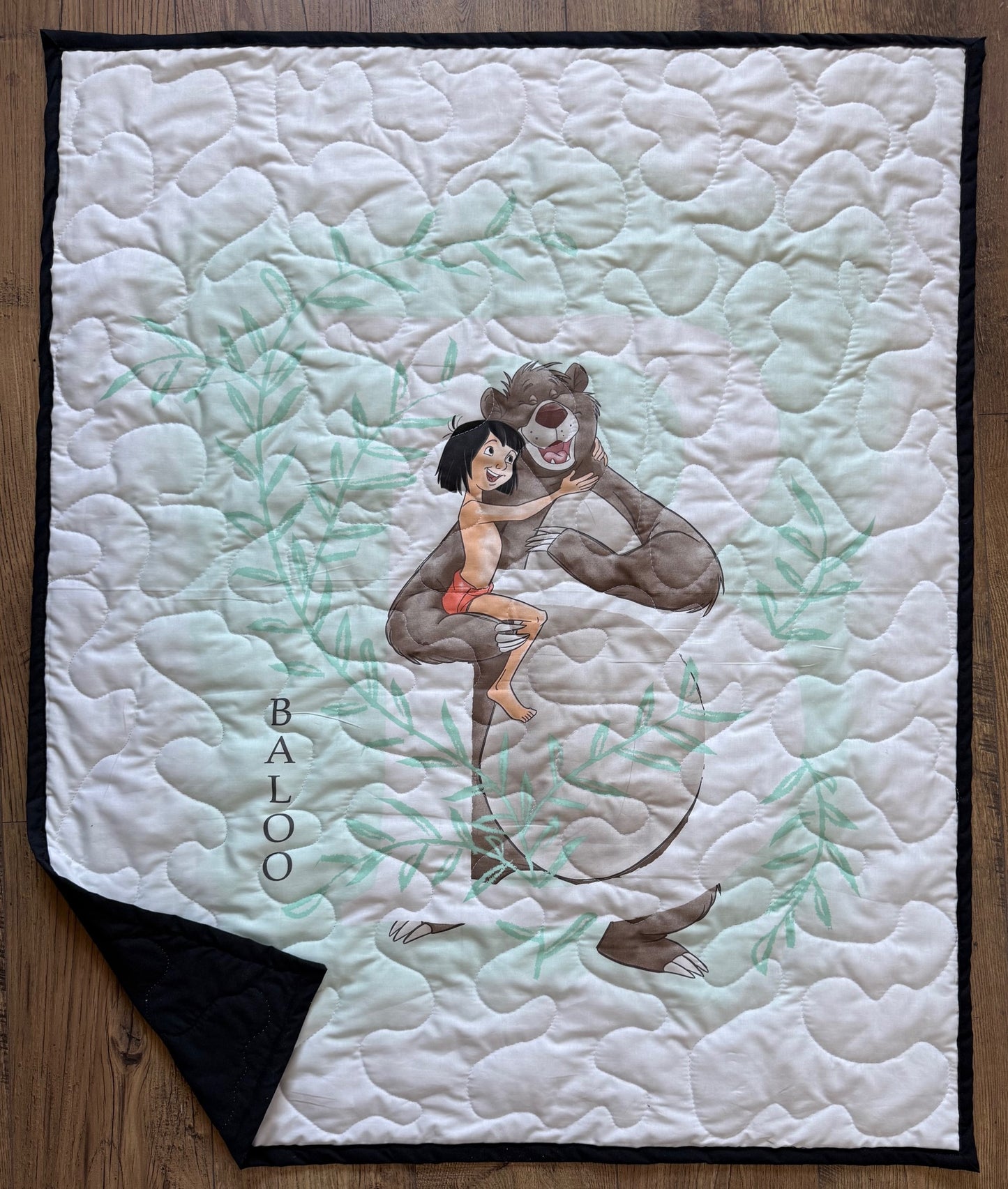 JUNGLE BOOK MOWGLI & BALOO Inspired Quilted Blanket