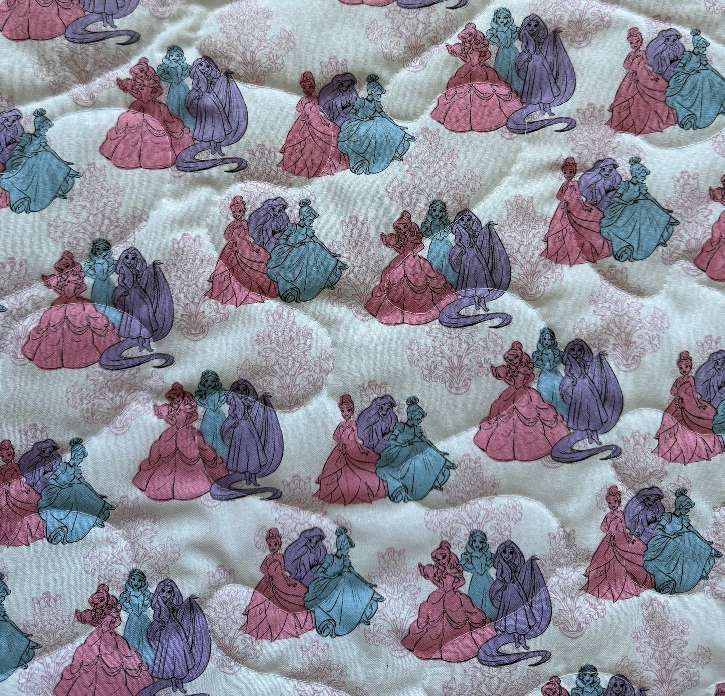 EVERY GIRL IS A PRINCESS AURORA, BELLE, CINDERELLA, RAPUNZEL Quilted Blanket