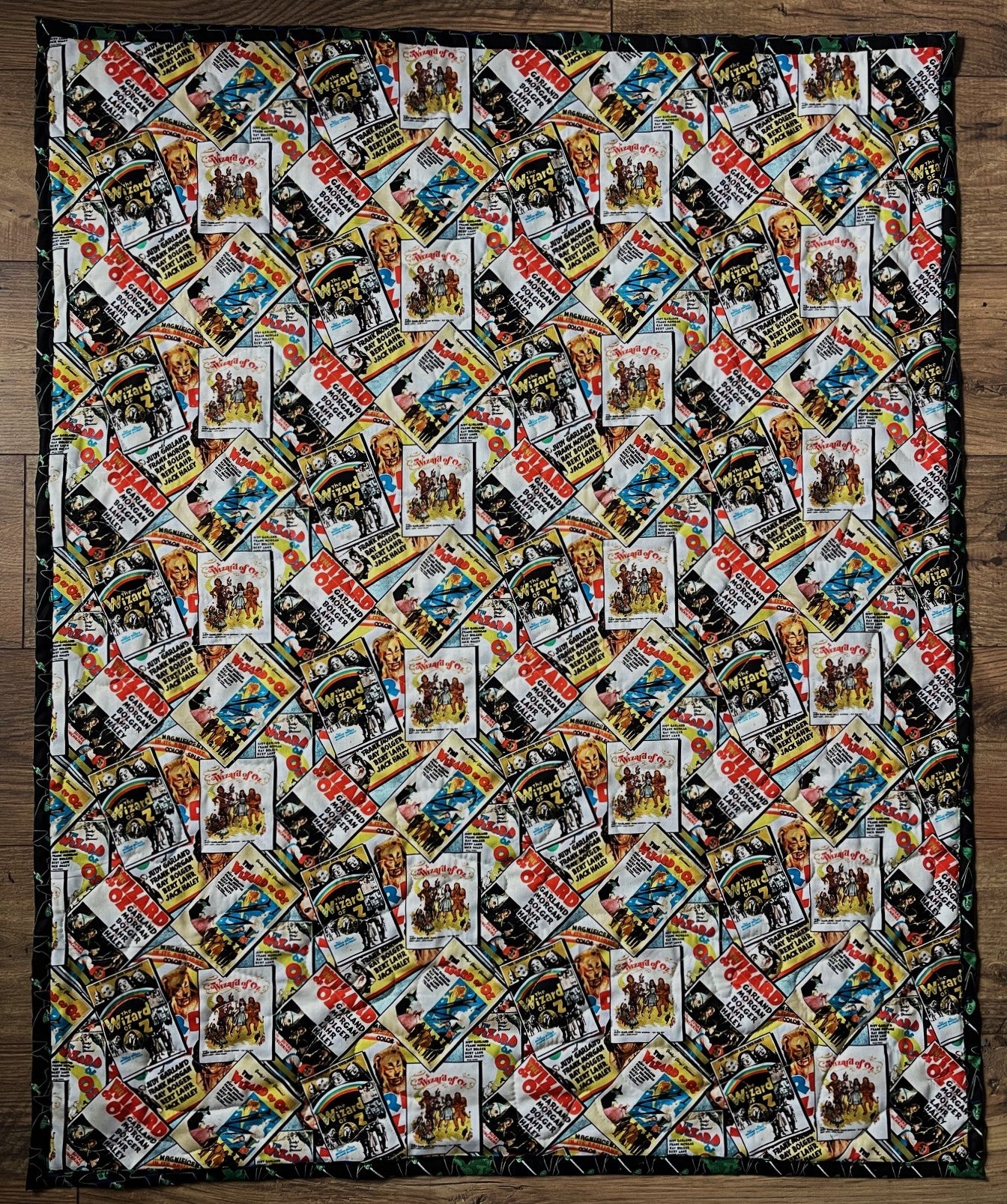 WIZARD OF OZ MOVIE POSTERS inspired Quilted Blanket Lap Quilt