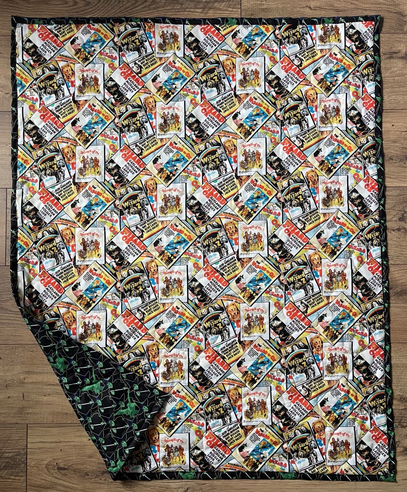 WIZARD OF OZ MOVIE POSTERS inspired Quilted Blanket Lap Quilt