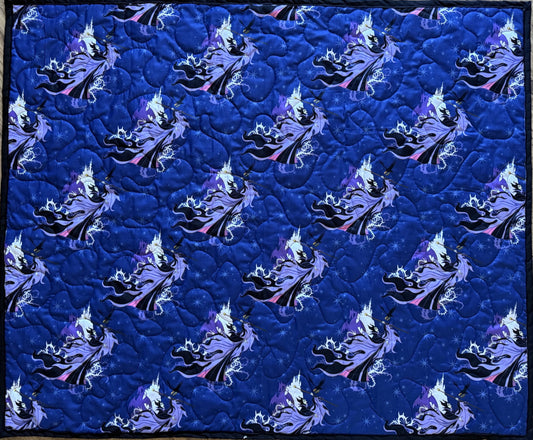 MALEFICENT SLEEPING BEAUTY VILLAIN INSPIRED QUILTED BLANKET