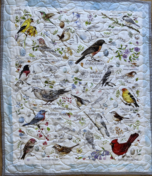 VARIETY OF BIRDS WHO LOES BIRD WATCHING QUILT BLANKET