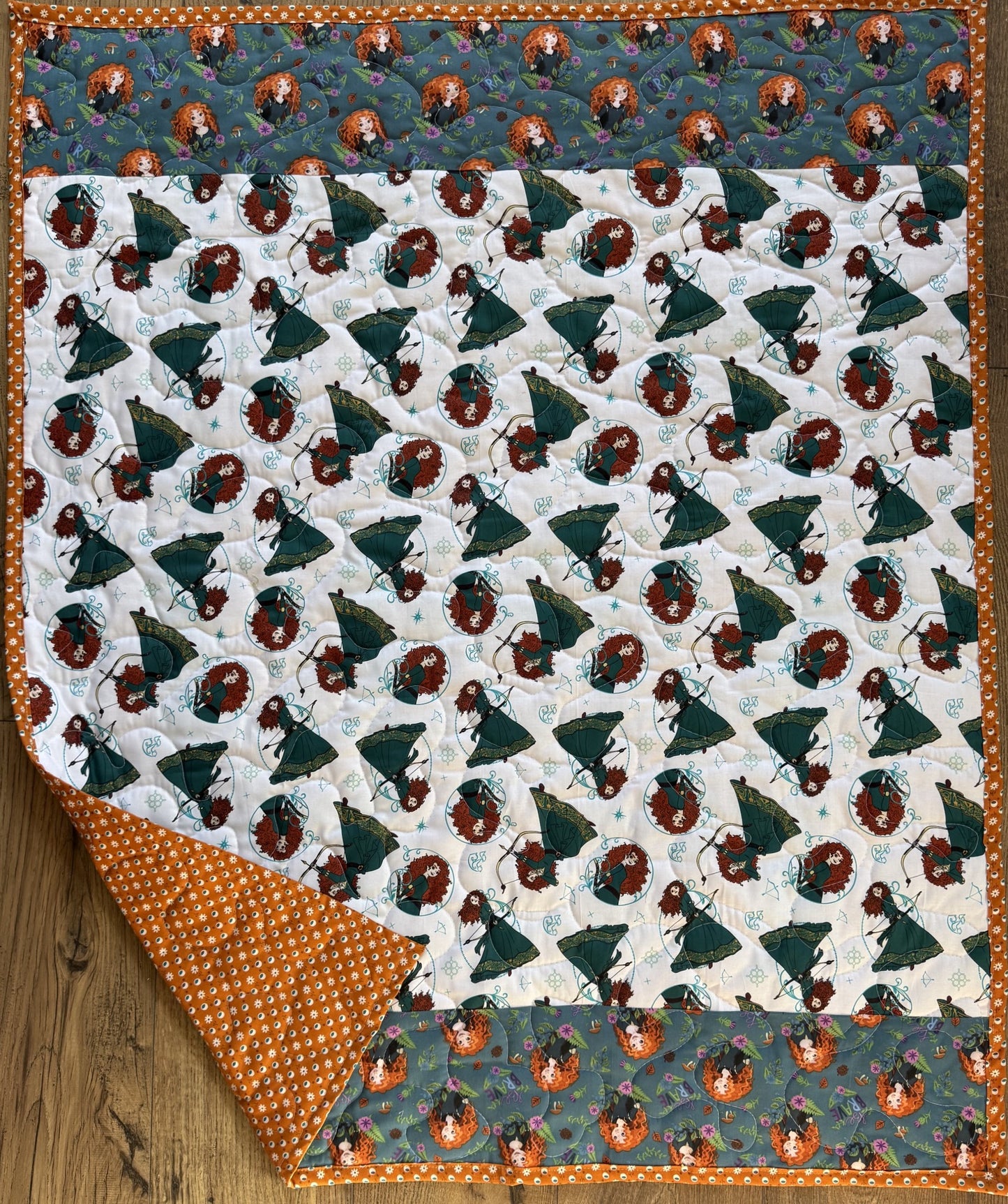 MERIDA BRAVE BE YOUR OWN HERO Quilted Blanket