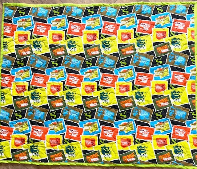 SHREK CERTIFIED SWAMP SNEER INSPIRED QUILT BLANKET