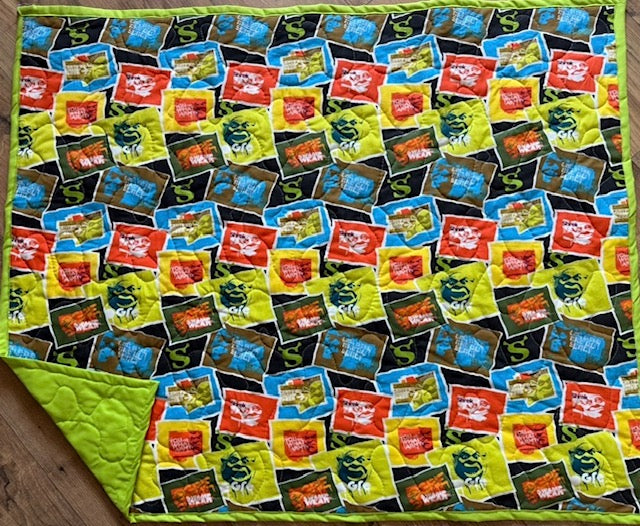 SHREK CERTIFIEDSWAMP SNEER INSPIRED QUILT BLANKET