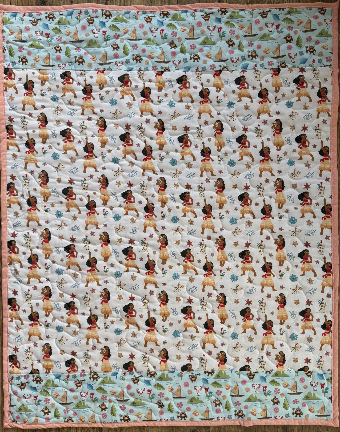 MOANA KAKAMORA COCONUT PIRATES INSPIRED QUILTED BLANKET