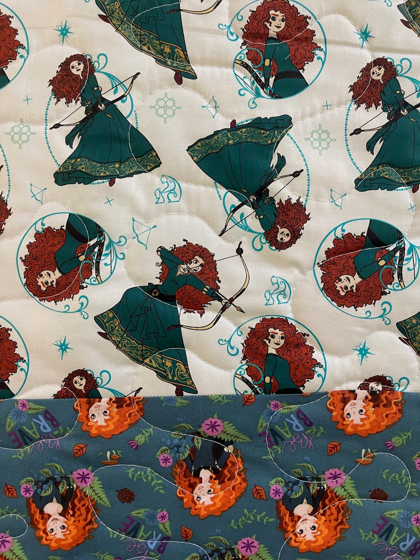 MERIDA BRAVE Inspired BE YOUR OWN HERO 36"x44" Quilted Blanket