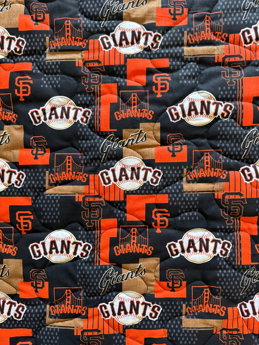 SAN FRANCISCO GIANTS BASEBALL QUILTED BLANKET *CHOICE OF A VARIETY OF TEAMS