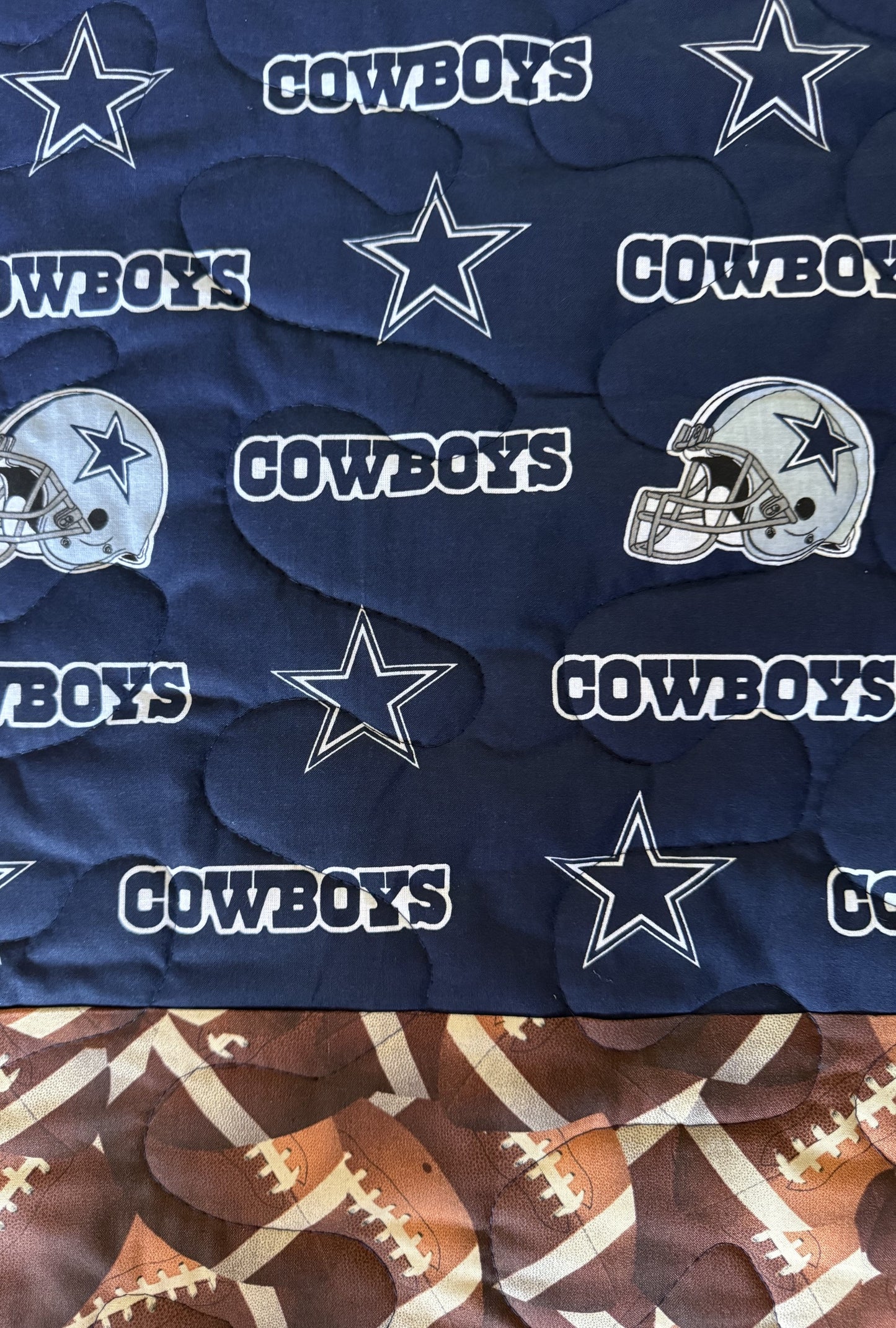 DALLAS COWBOYS FOOTBALL inspired Quilted Blanket for all ages